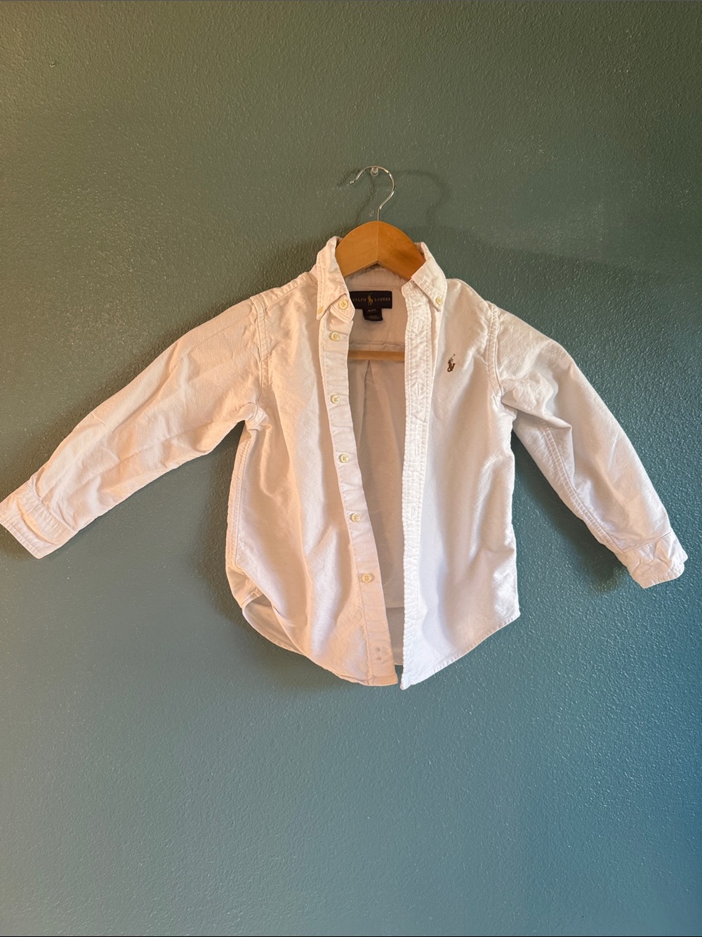 Polo by Ralph Lauren Boys White Button-Down Oxford Shirt